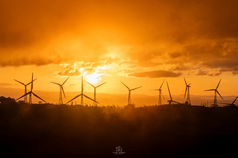 Windmill Sunset, Tilarán, Costa Rica